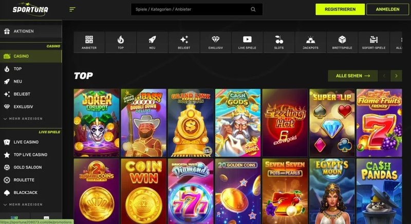 Sportuna casino no deposit bonus in Germany